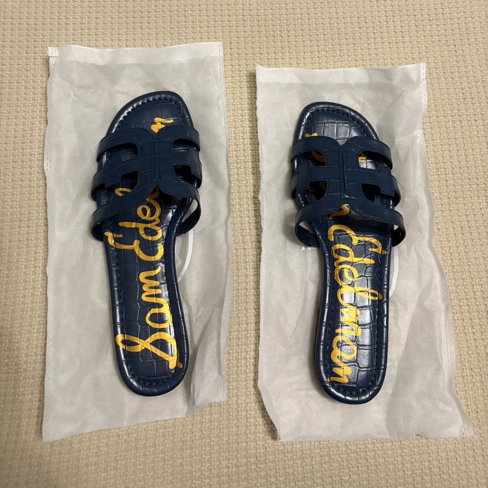 Sam Edelman Navy Slide Sandals